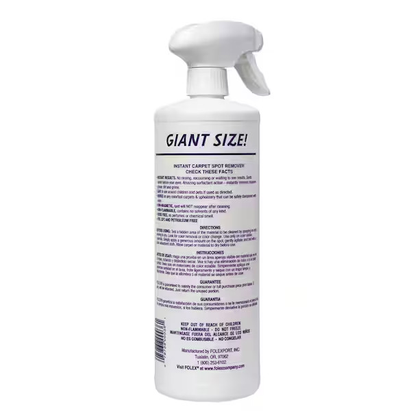 36 Oz. Instant Carpet Spot Remover Carpet Cleaner