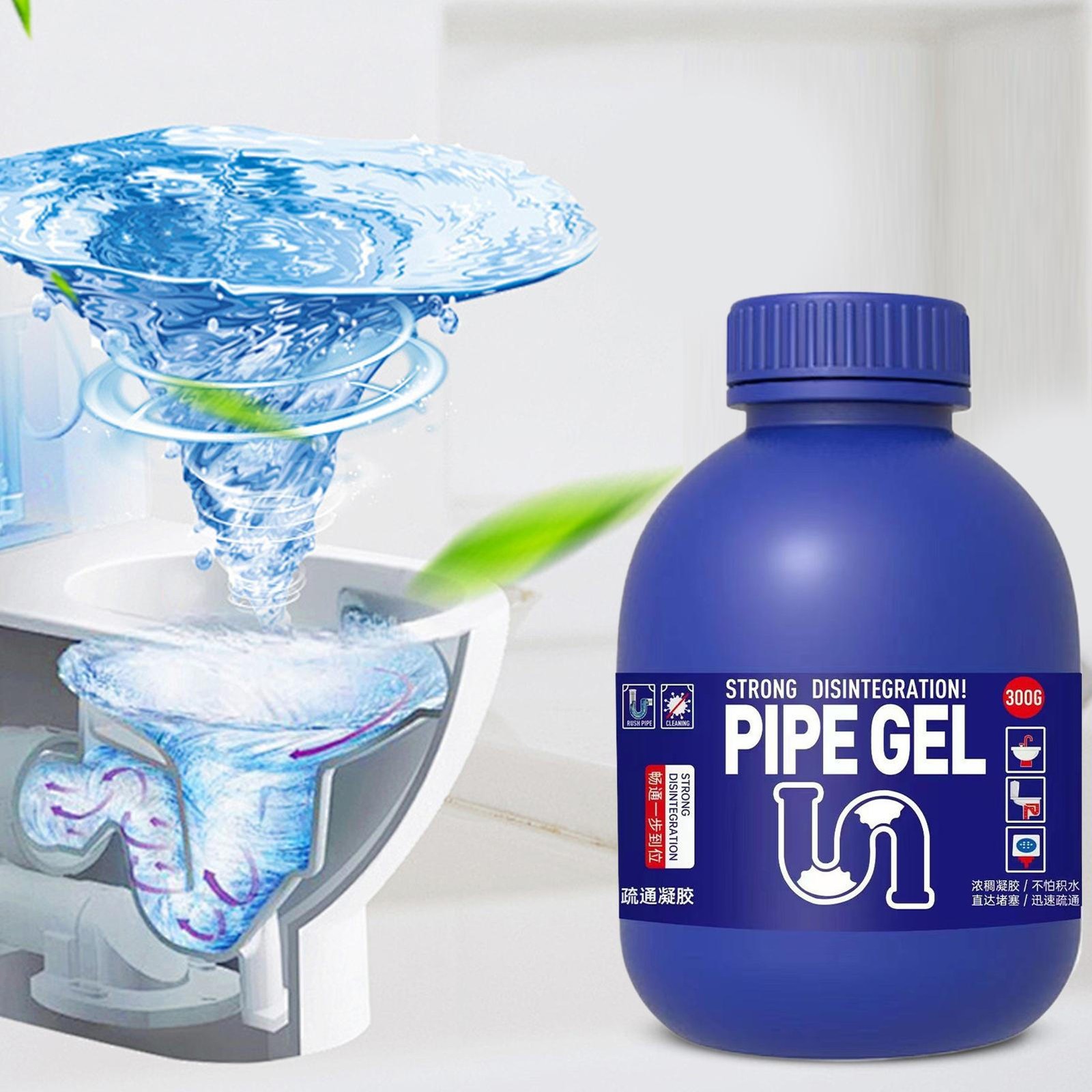 `300ml Powerful Pipe Dredging Agent Wild Tornado Sink & Drain Cleaner Agent`