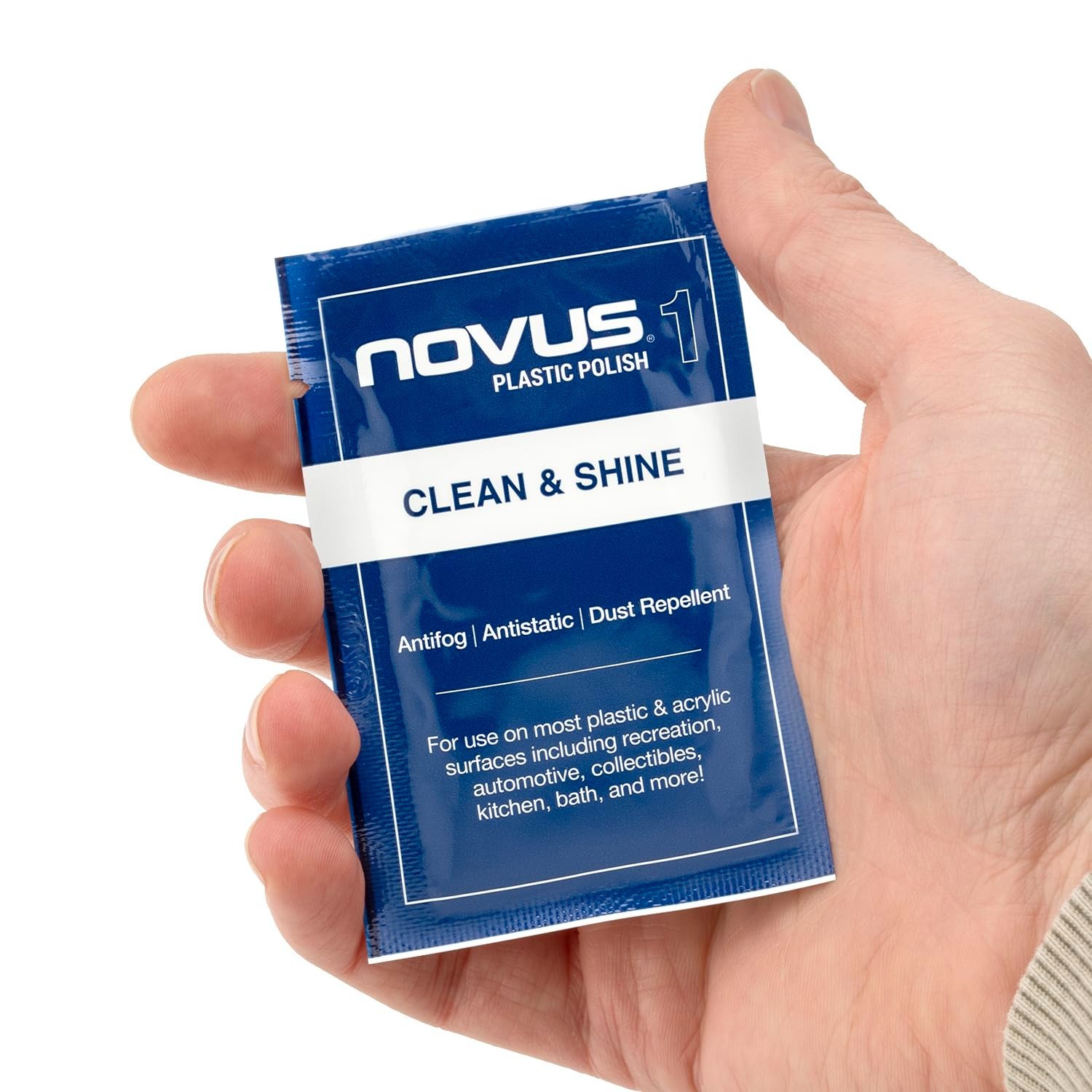 Novus Plastic Clean & Polish #1 Sample Pack – Crystal Clear Finish for 1 Pack