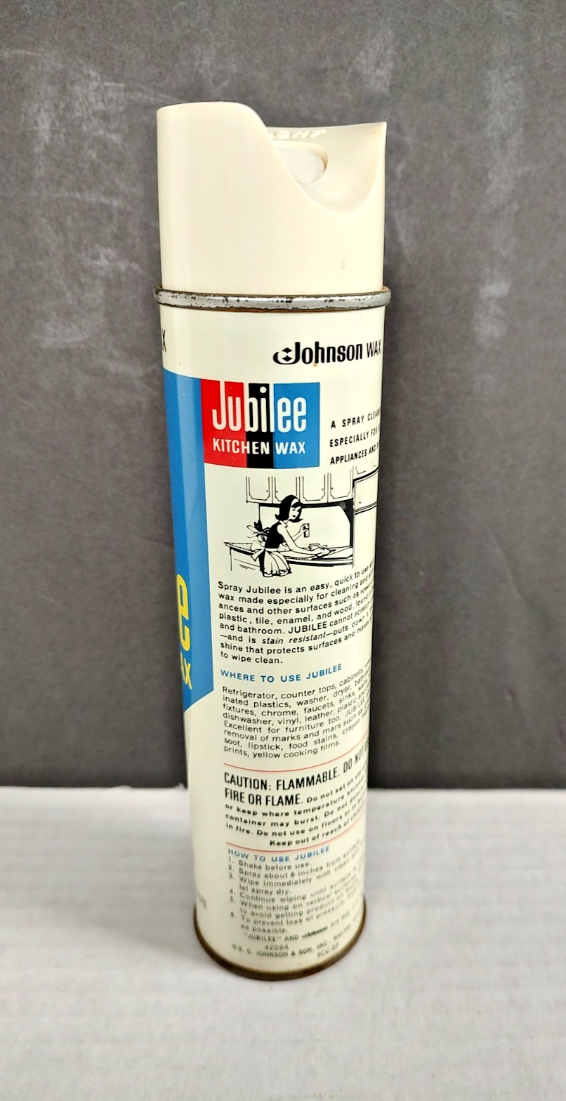 Vintage Johnson Wax Jubilee Kitchen Wax Spray 10.5 oz Movie Prop Display