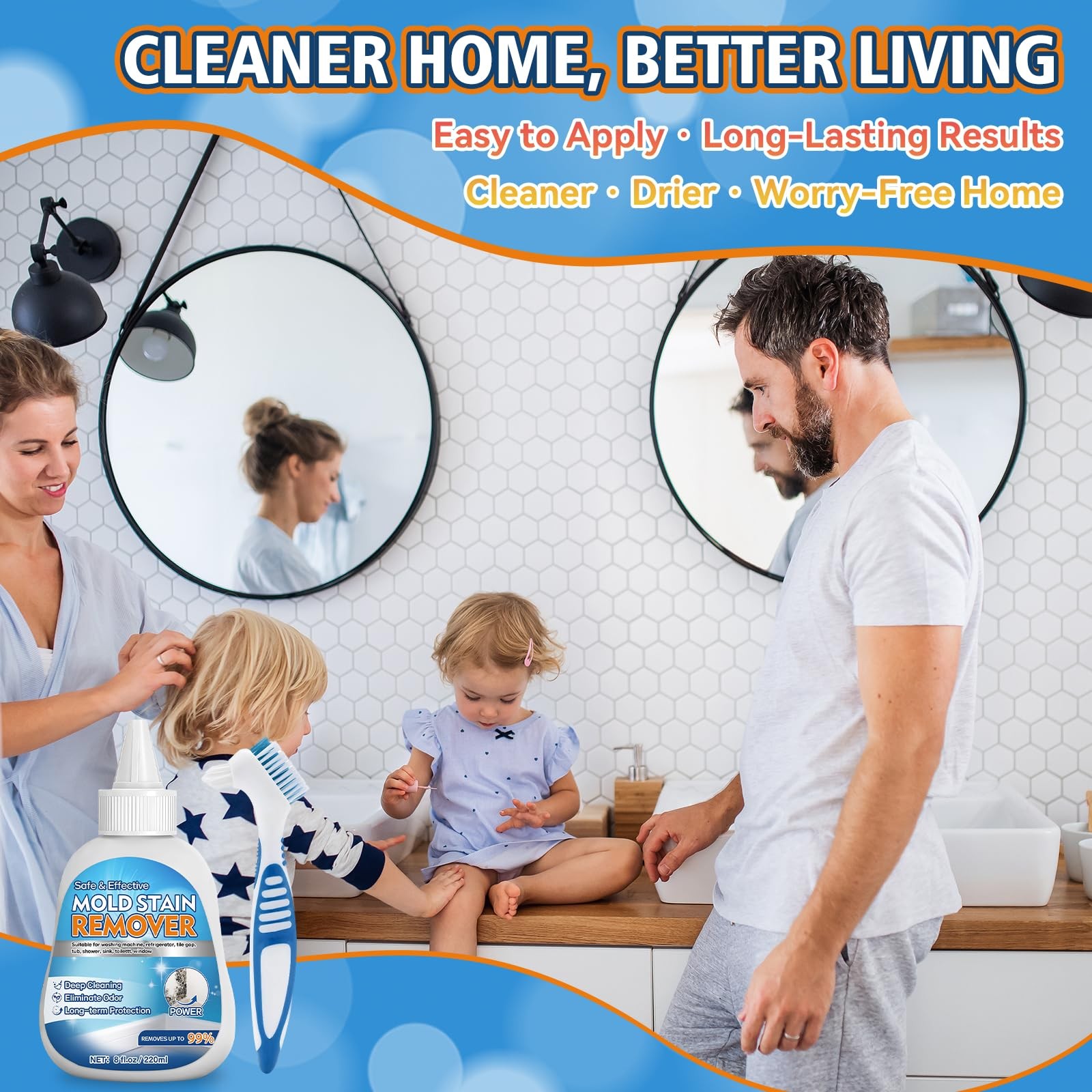 Home Mold Stain Remover Gel for Washer Seal, Thick No Scrub Mold Cleaner for …