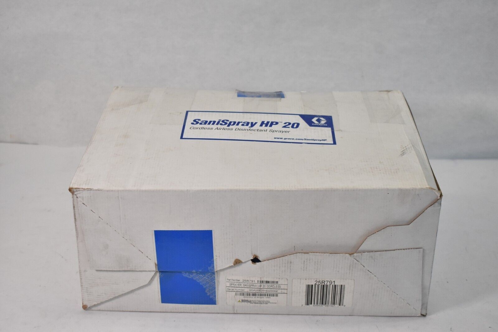 Graco SaniSpray HP 20 Cordless Airless Disinfectant Sprayer w Cord HP20 25R791