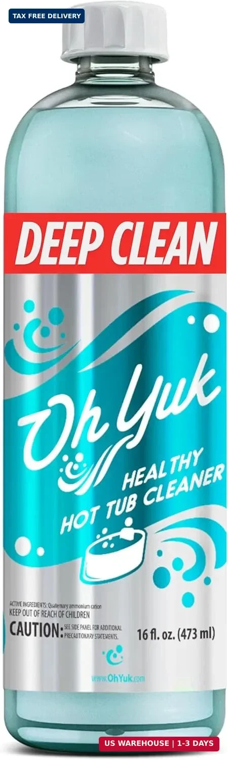 Oh Yuk Healthy Hot Tub Cleaner, Hot Tub Cleaner for Indoor and Outdoor Hot Tubs
