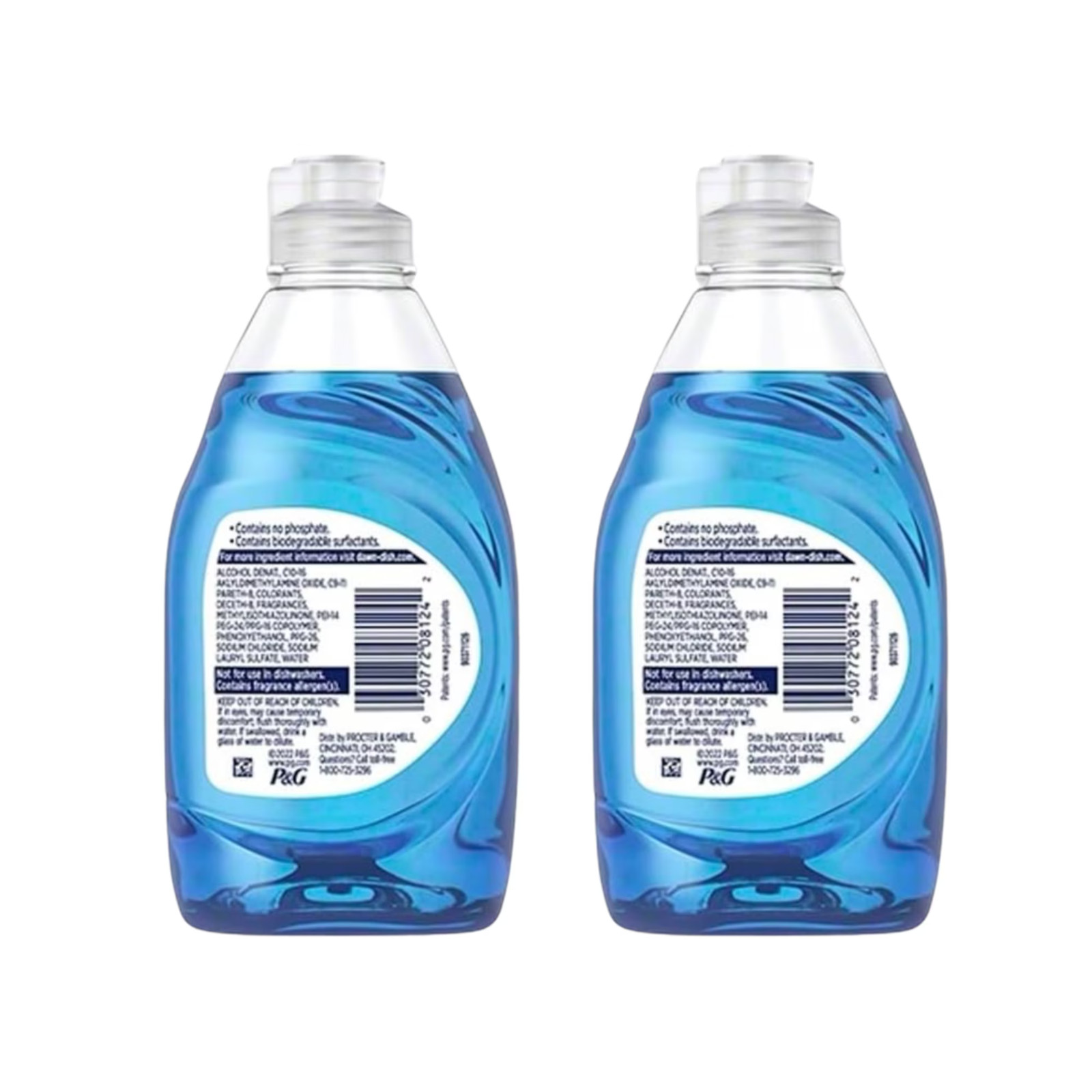 Dawn Ultra Original Blue Dishwashing Liquid, 7.5 Oz, Pack of 2