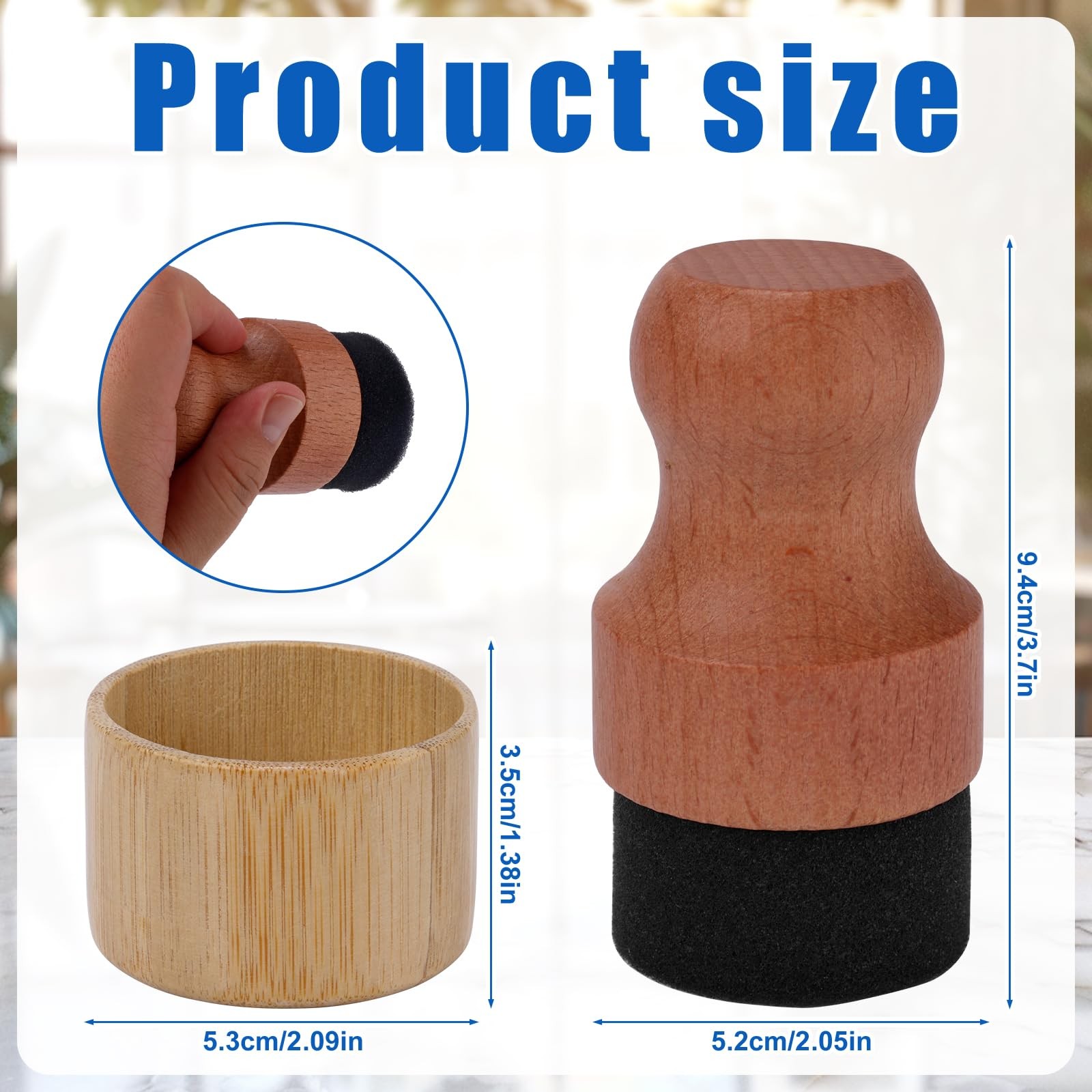 Cutting Board Oil Wax Applicator, Round Wood Mineral Oil Wax Applicator with …