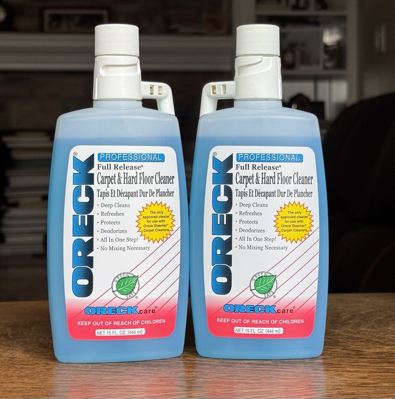 (2) Oreck Steemer Professional Full Release Carpet & Hard Floor Cleaner 15 fl oz
