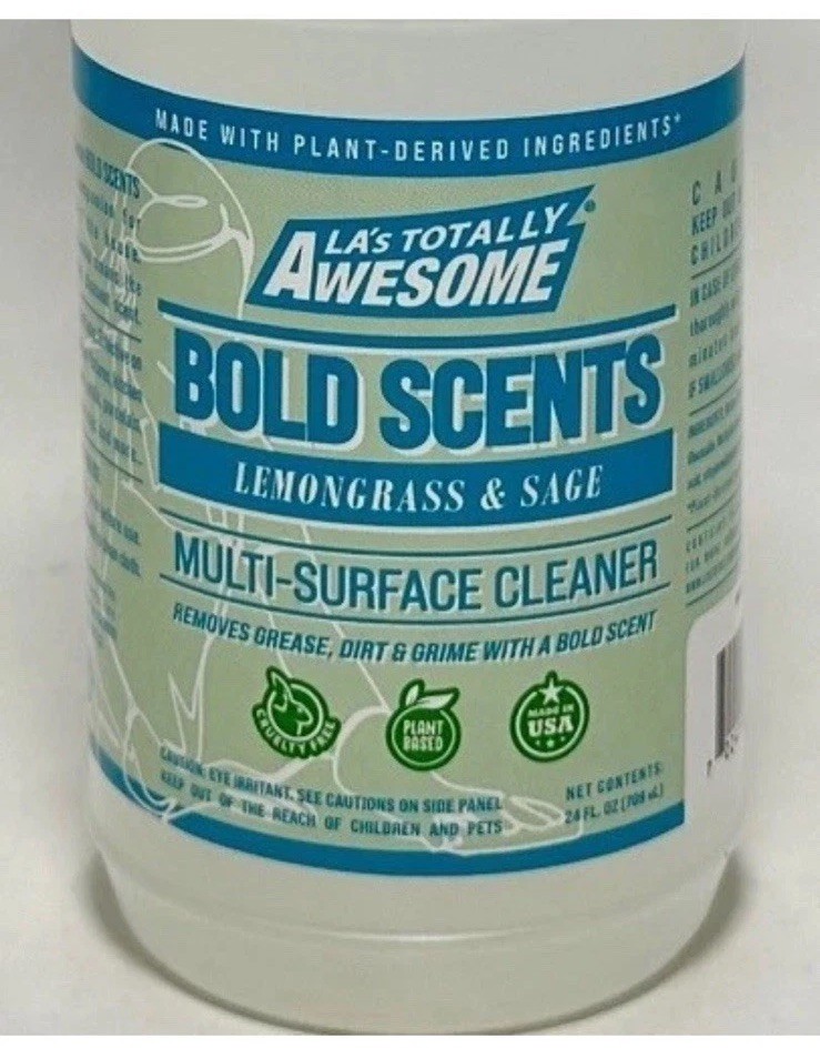 3 PACK- LA’s Totally Awesome Plant-Based Cleaner Removes Grease & Grime 24 Oz