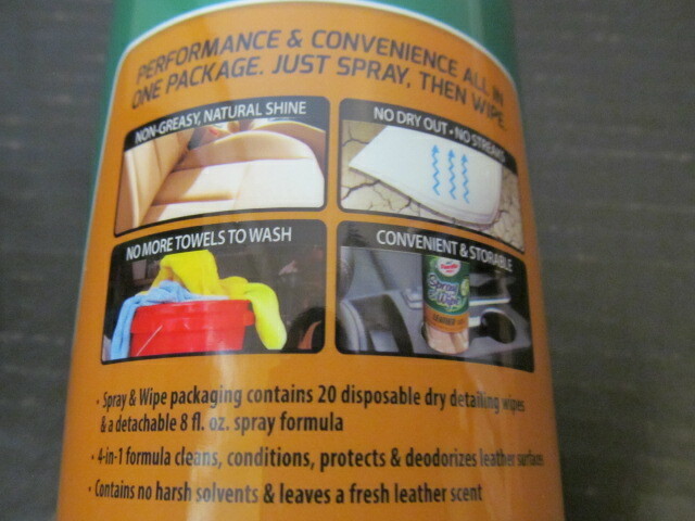 Turtle Wax Spray & Wipe Detailing Wipes/Spray: Glass or Leather Cleaner
