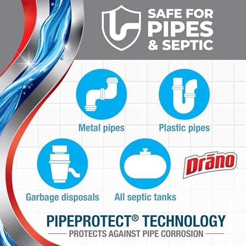 Drano EarlyAction Foamer Drain Clog Remover 17oz 5-Pack Kitchen Bathroom Sink
