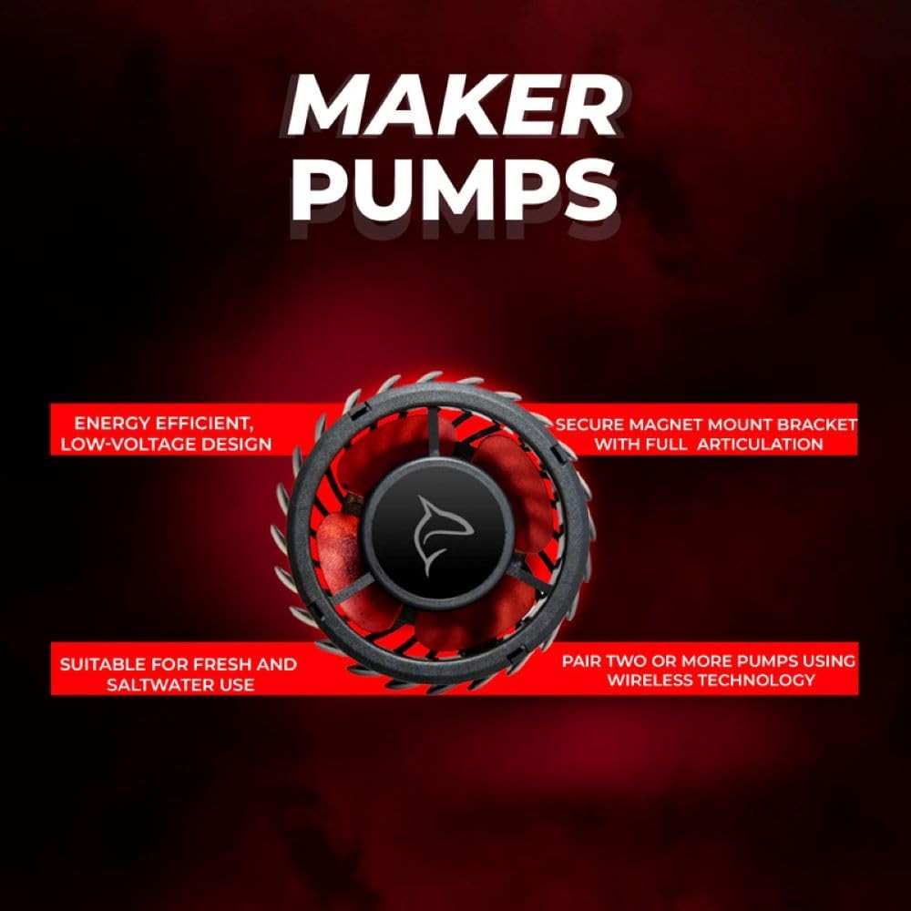Aquatop MaxFlow MWV-2100SLIM DC Wavemaker Pump, 793 GPH – For 90 Gallon Tanks…