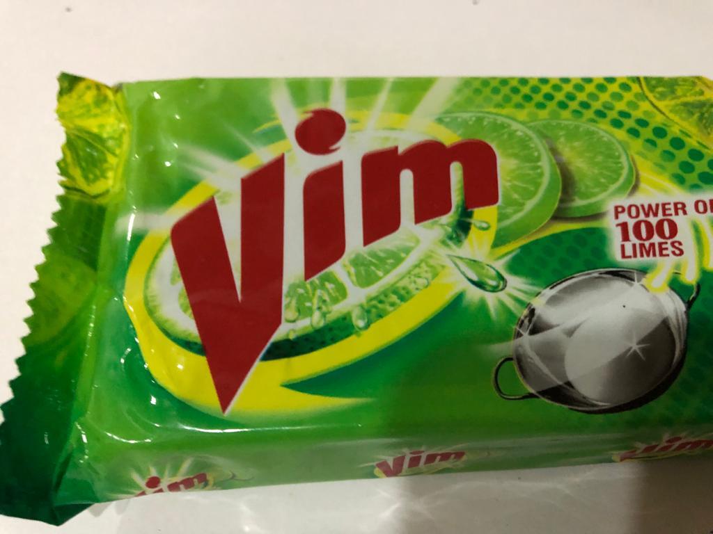 Vim Kitchen Dishwash Bar Power 100 Plate Limes Cleaner Cup Lemon Pack 200g Soap