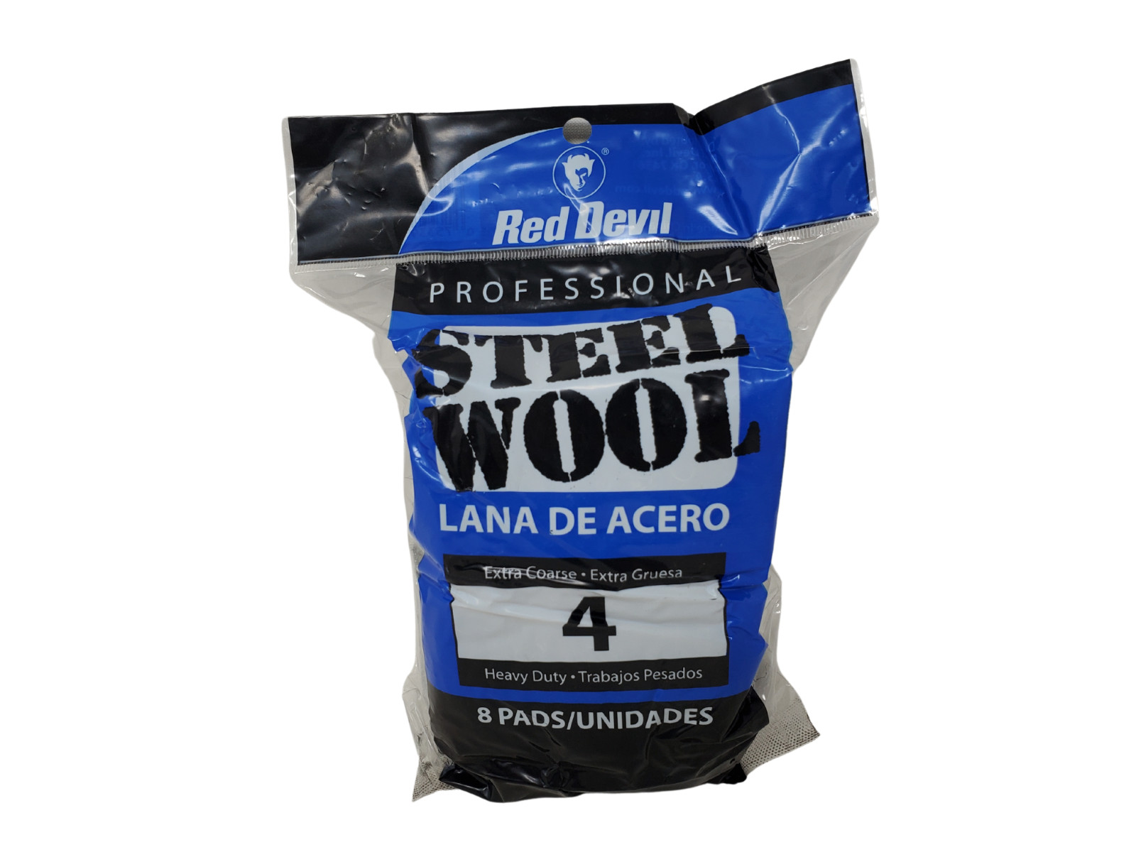 Red Devil – 4 Grade Steel Wool: Extra Coarse Pack of 8