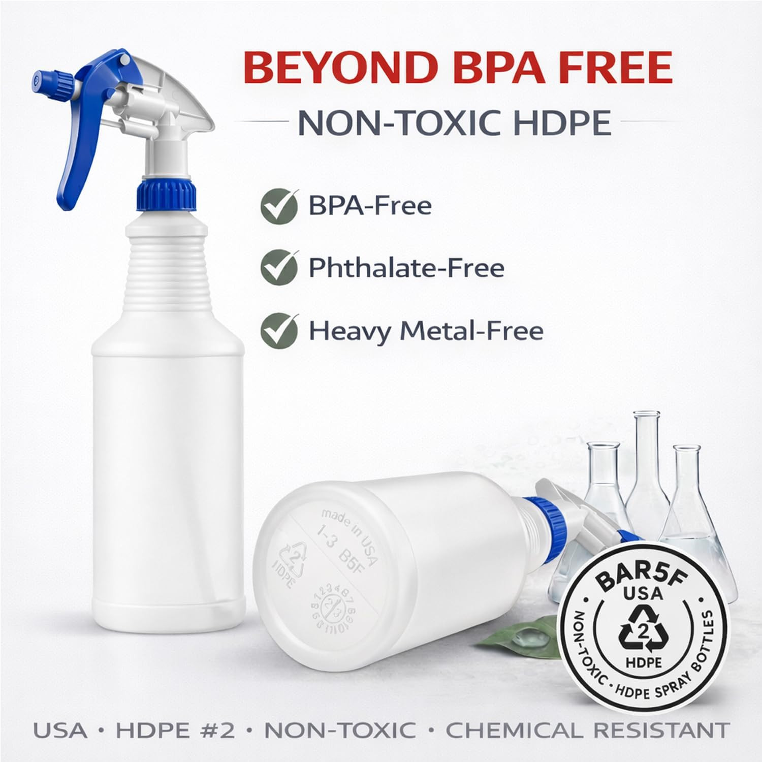Professional Sprayer 24-Ounce – 20 Foot Spray, Bleach Resistant, Adjustable Nozz