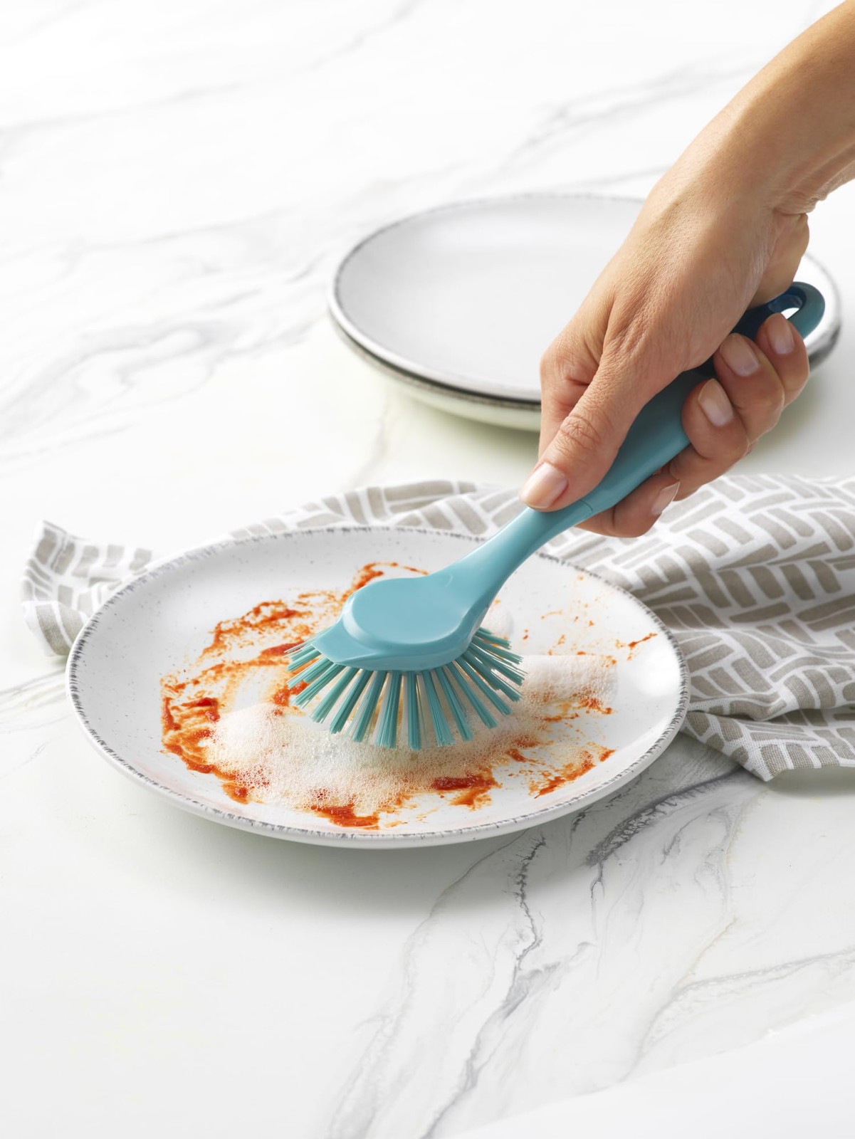 Good Cook 2piece Nylon Scrub Brush Set Multicolor Medium