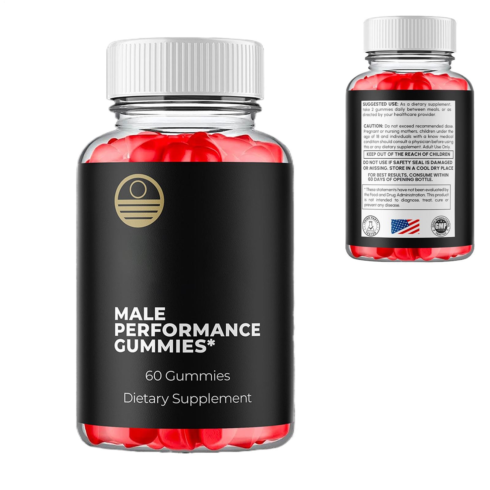 1 Pack Balance Blends Advanced Male Support Supplement BalanceBlends 60 Gummys