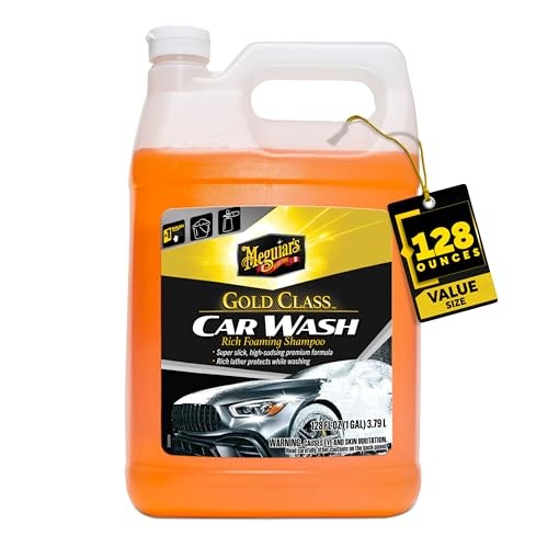 Meguiar’s Gold Class Car Wash Shampoo and Conditioner 1 Gallon Ultra-Rich Foam