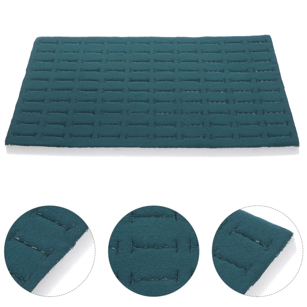2 Pcs Jewelry Sponge Pad Rings Tray Holder Showcase Drawer Inserts