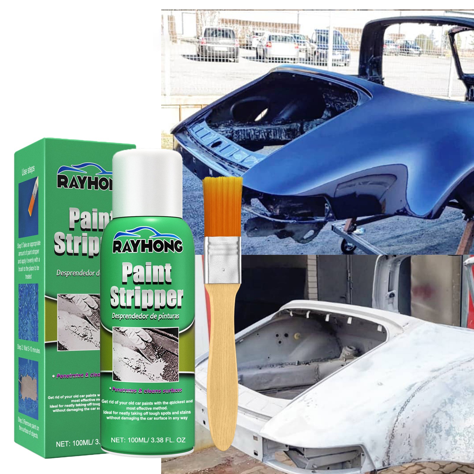Stripping Paint Remover – Auto Wheel Metal Surface Non Trace Cleaning 🚗