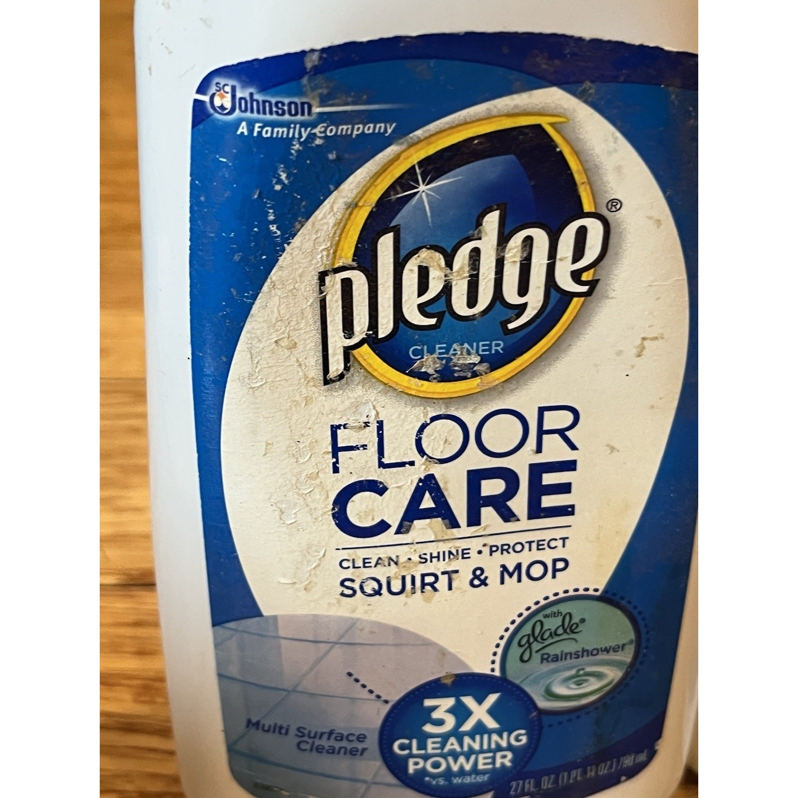 2 SC Johnson PLEDGE Floor Care Multi-Surface Cleaner Squirt & Mop 27oz