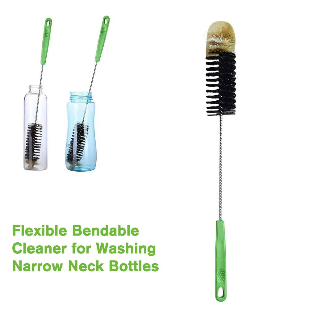40Cm Long Handle Water Bottle Brush Flexible Bendable Cleaner for Washing Narrow