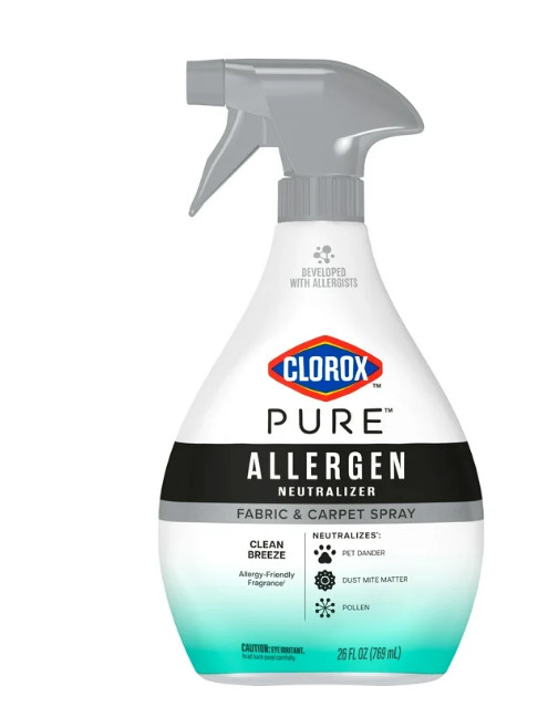 PURE Allergen Neutralizer Fabric and Carpet Spray, Clean Breeze, 26 Fluid Ounces