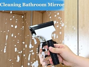 2PCS Small Rubber Squeegee Ice Scraper Window Shower Squeegee,Auto Water Blade
