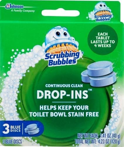 Scrubbing Bubbles Toilet Drop-Ins Automatic Bowl Cleaner Septic Safe 6 Count