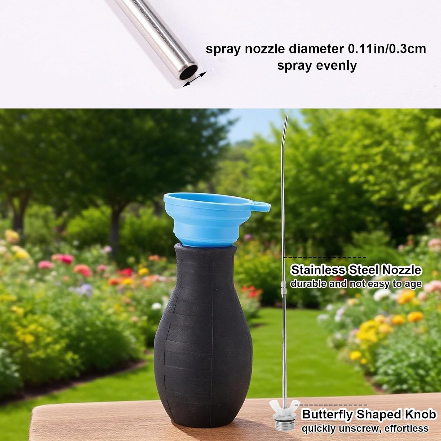 5pcs Diatomaceous Earth Duster Set Garden Plant Hand Puffer Applicator Pesticide
