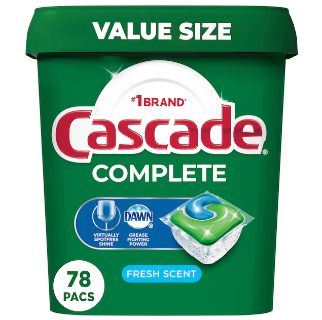Cascade Complete 78 -Count Fresh Scent Dishwasher Detergent