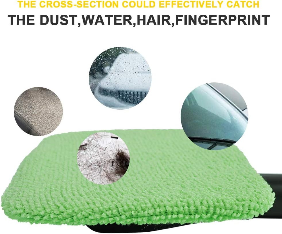 Microfiber Cleaning Cloth for Windshield Cleaning Tool, Windshield Cleanner Wand