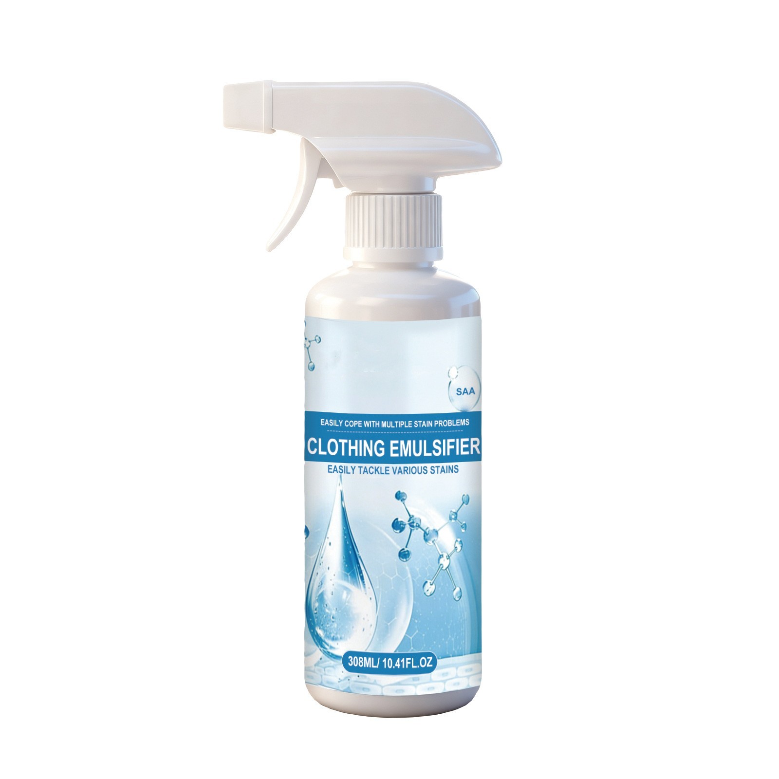 308ml Non-Ionic Clothing Stain Remover Spray for Grease & Oil