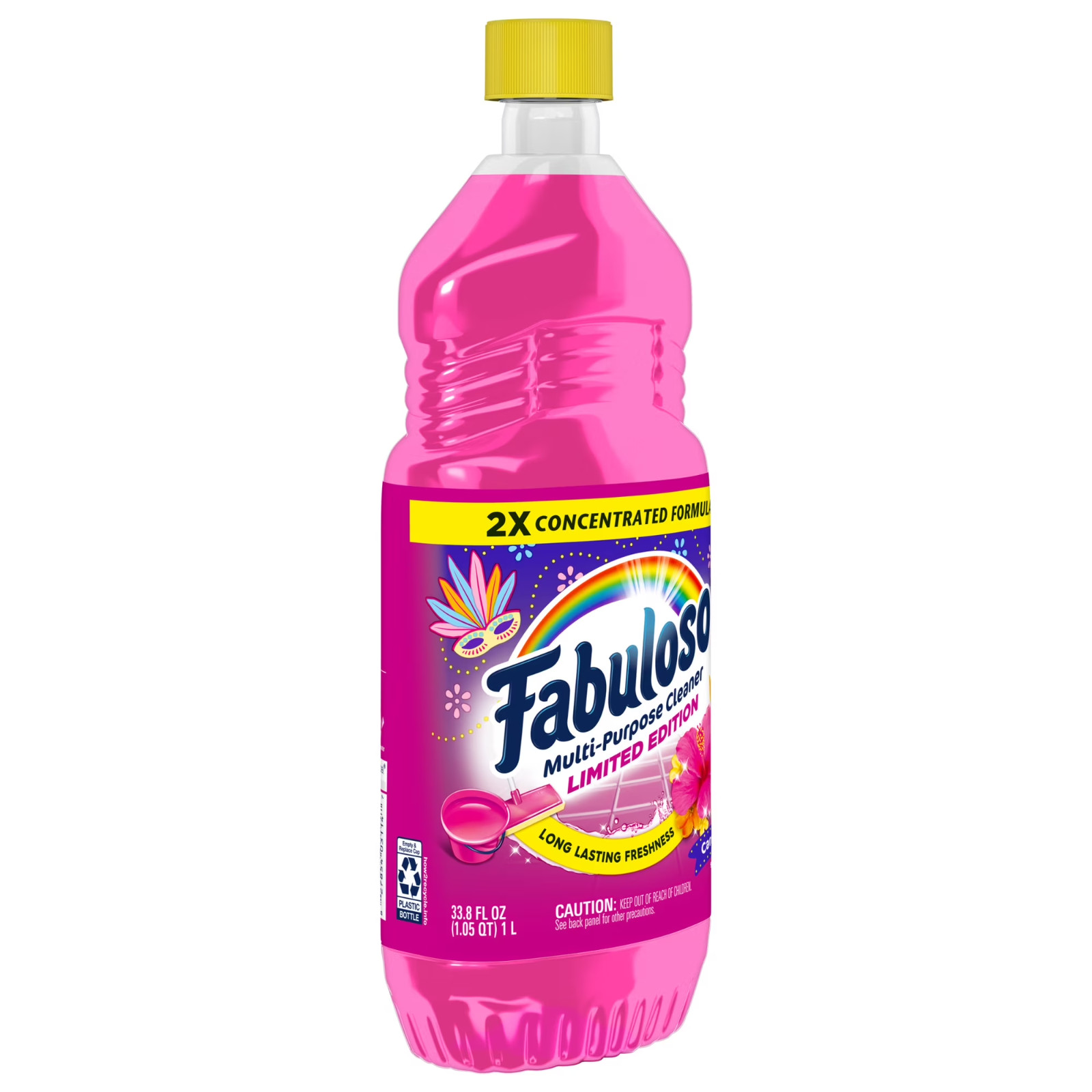 Fabuloso Multi-Purpose Cleaner, 2X Concentrated Formula, Limited Edition, Carnav