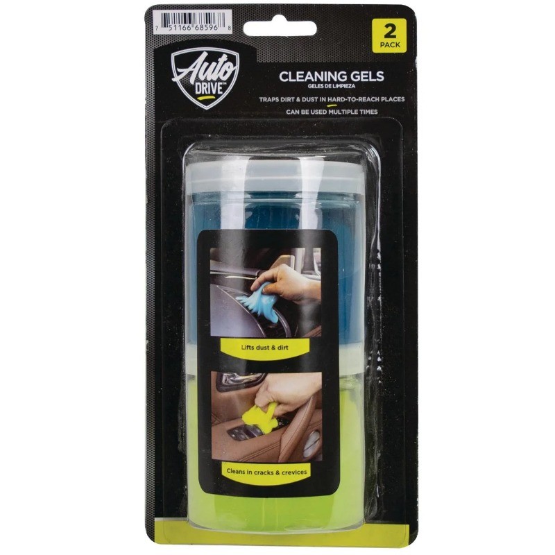 Auto Drive Cleaning Gel for Car Detailing, Universal Dust Remover 2 Pack
