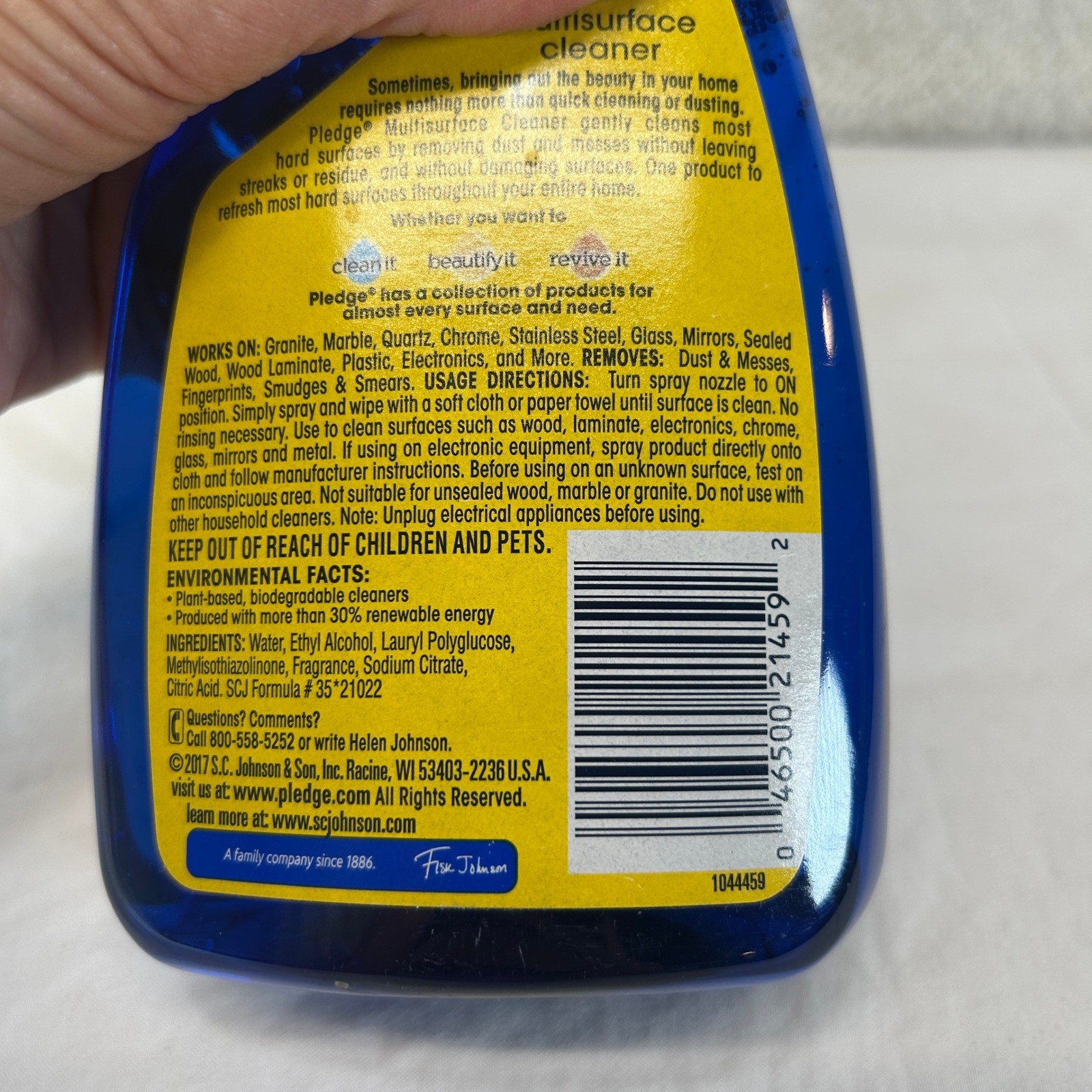 Pledge Clean It Multi-Surface Cleaner Spray Fresh Citrus 16oz Lot of 2 Bottles