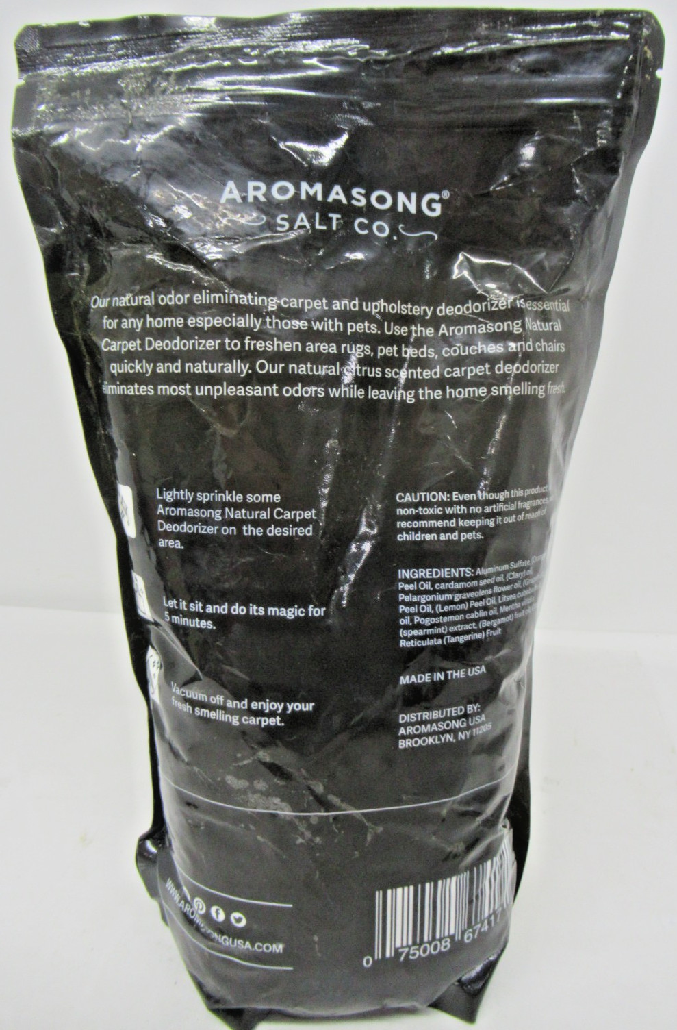 Aromasong Salt Co. Natural Carpet & Upholstery Deodorizer Fresh Citrus 3lb
