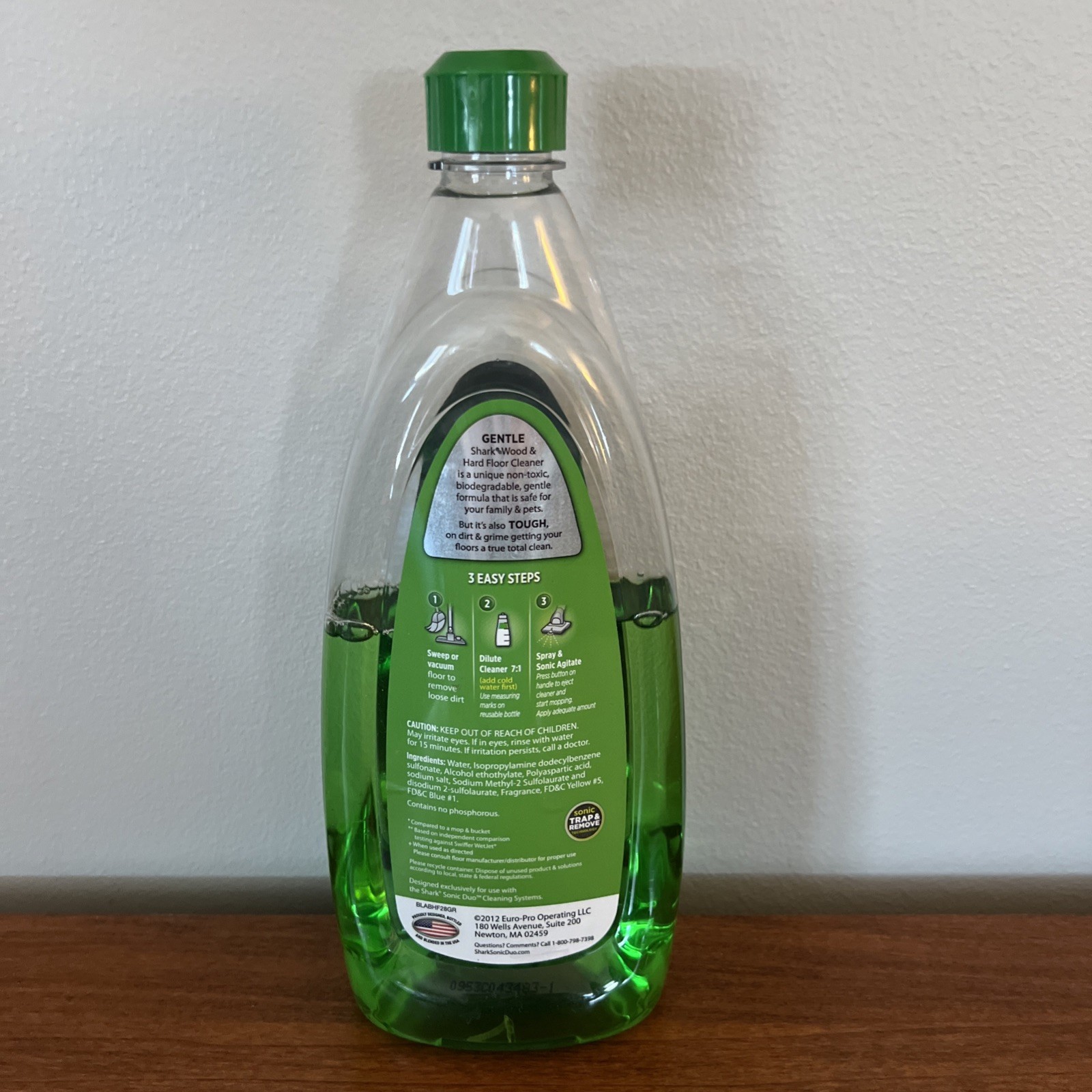 Shark Wood & Hard Floor Cleaner Concentrate Italian Citrus Half Full