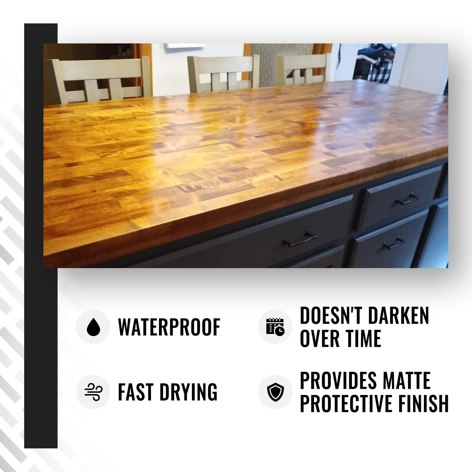 Real Milk Paint Dark Half, Dark Tung Oil and Orange Peel Oil for Wood Finishi…