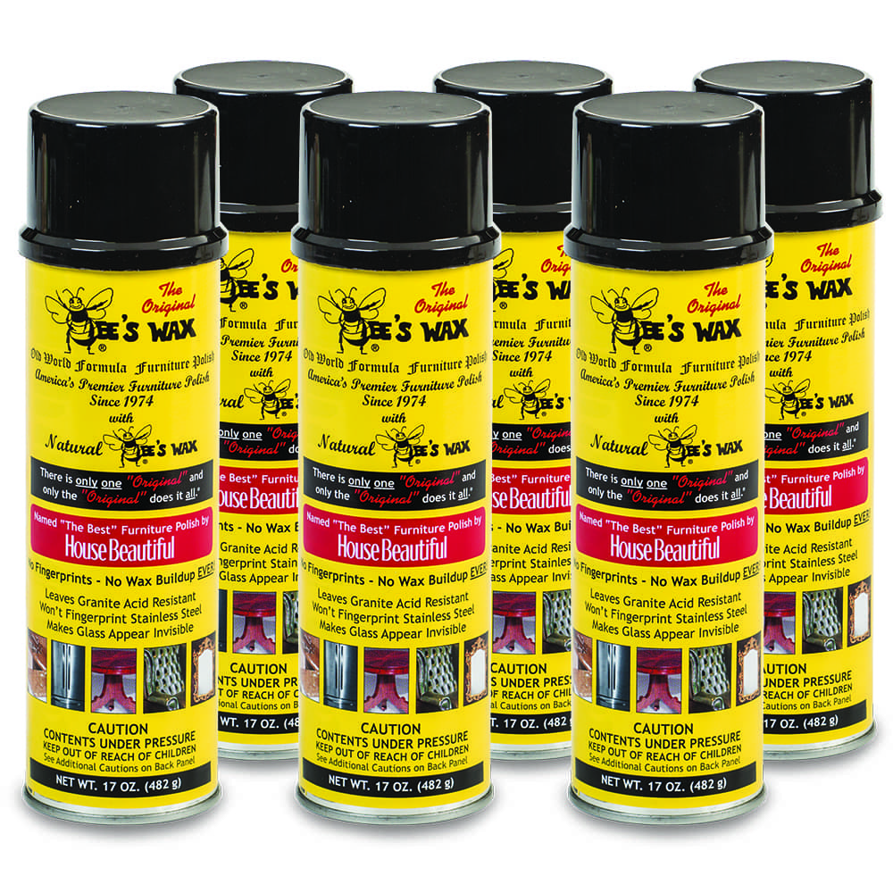 Bee’s Wax Cleaning Furniture Polish All Natural No Residue Pack of 6