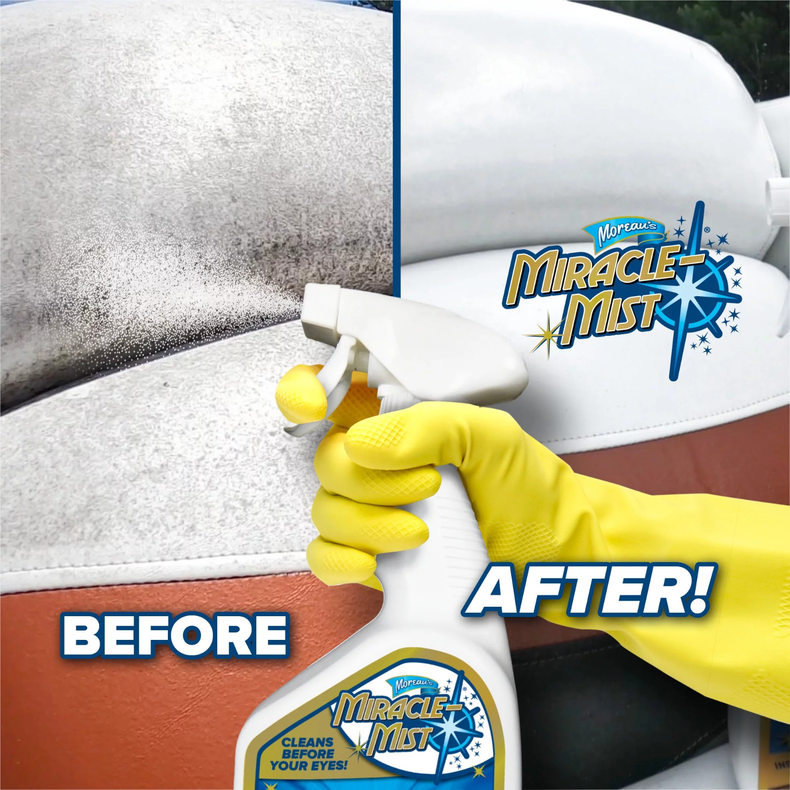 Miraclemist Instant, Mold and Mildew Spray Remover for RV and Boat’S Exterior an