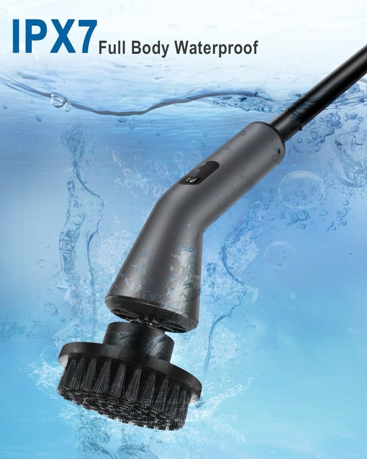 Electric Spin Scrubber -[Upgraded Version] [IPX7 Waterproof] 7 Brush Heads