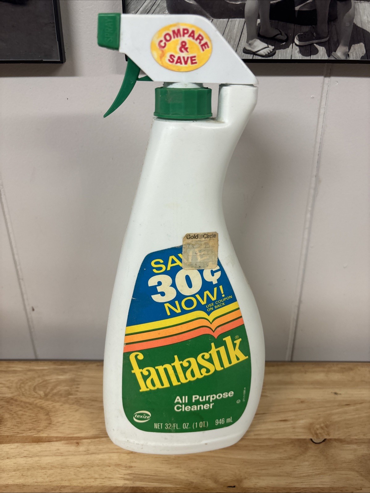 Fantastik 32 fl. oz. All Purpose Cleaner Vintage prop 1987 3/4 Full