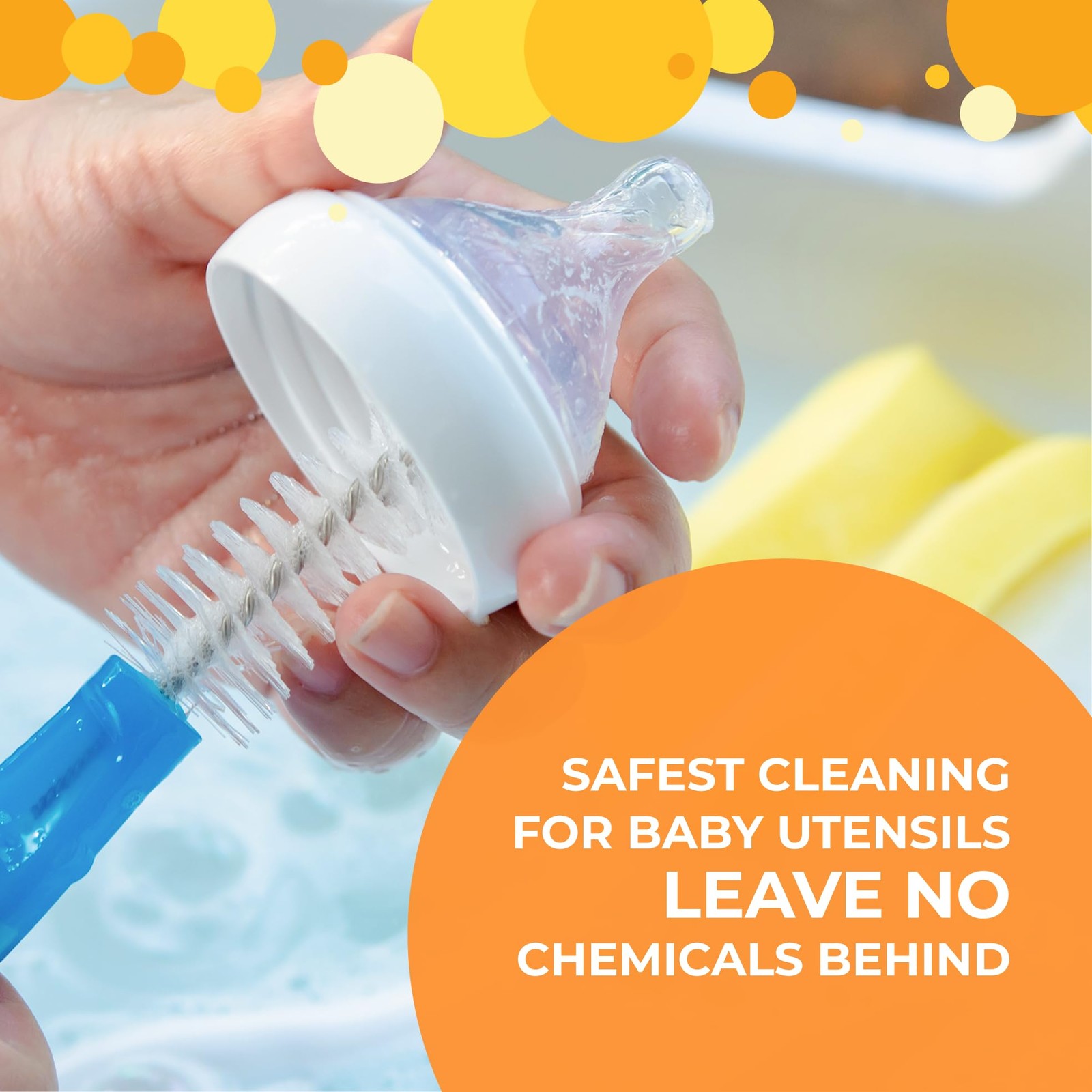 Clean Roots Baby Bottle & Dish Soap 100% Plant-Based, Scent-Free, 16.9 Fl. Oz.