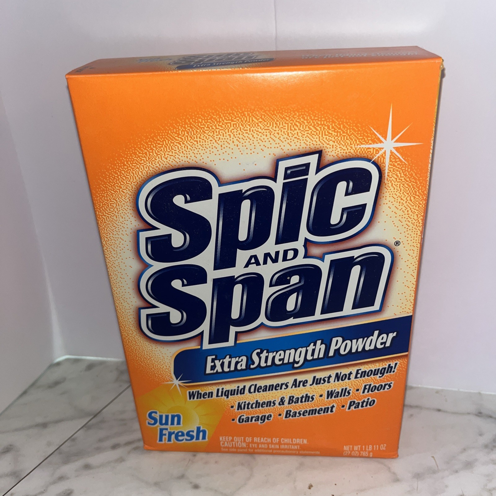 Spic and Span® Extra Strength Powder: Sun Fresh Brand New – 27 Ounces – Unopened