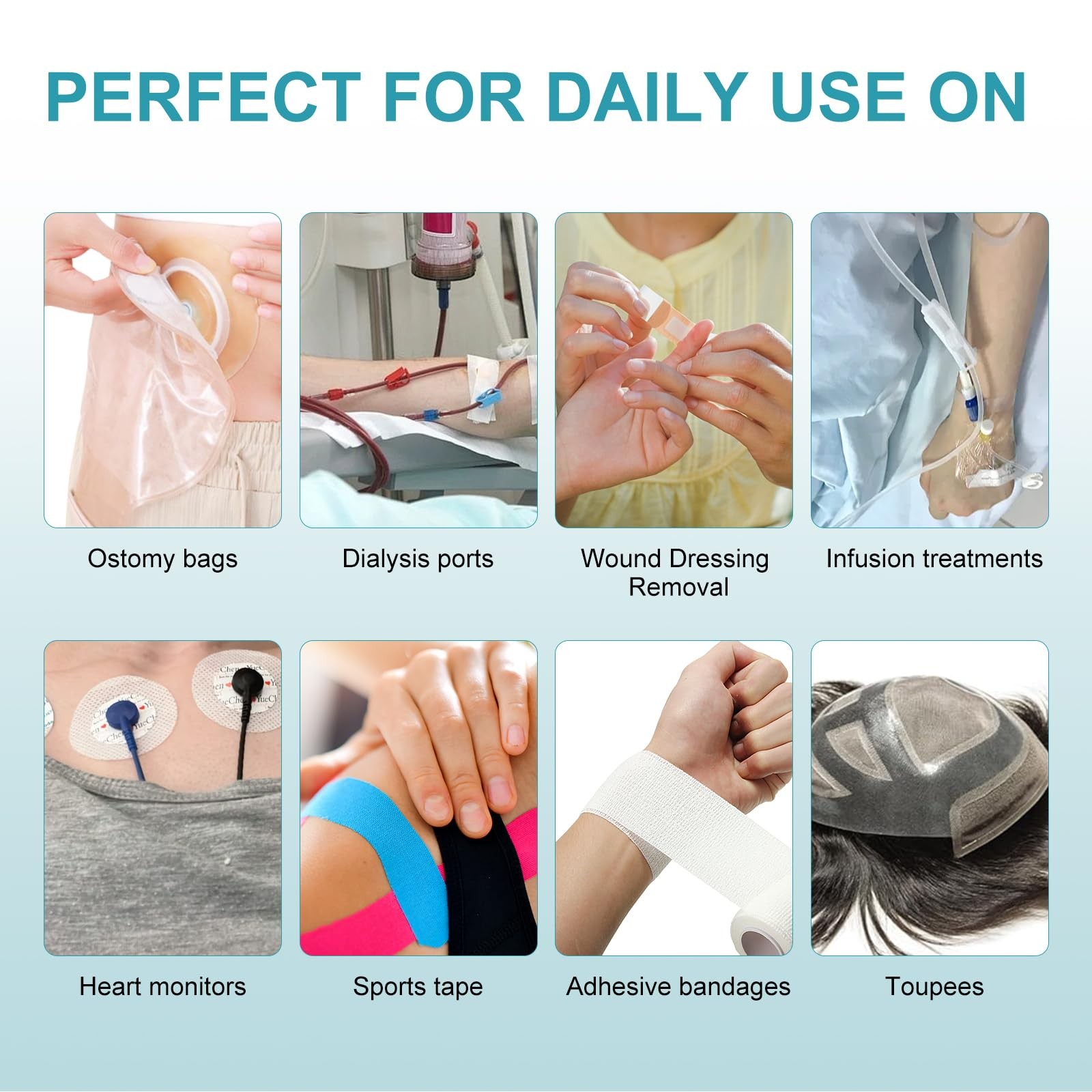 Adhesive Remover for Skin Spray Bandage & Surface – No Sting for Sensitive Skin