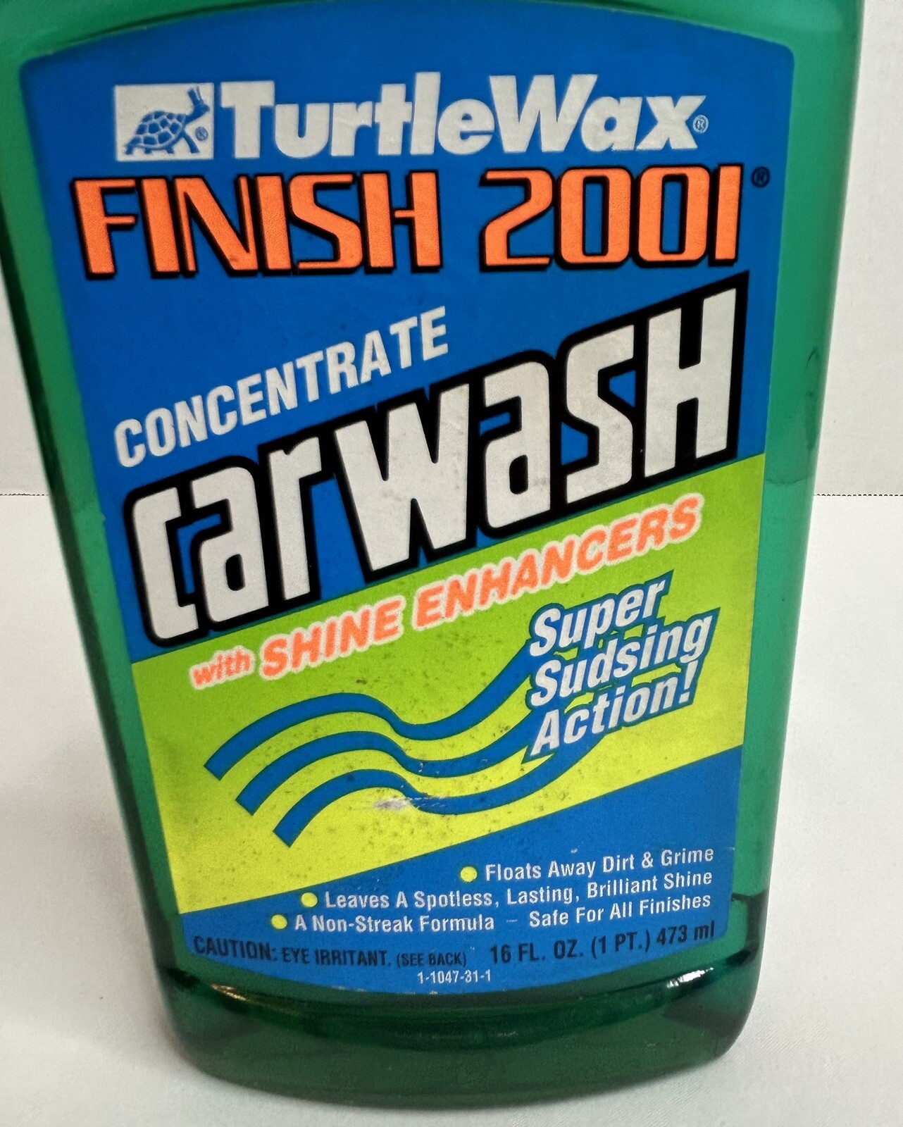Vintage (1997) Turtle Wax 2001 Concentrate Car Wash with Shine Enhancers 16 Oz