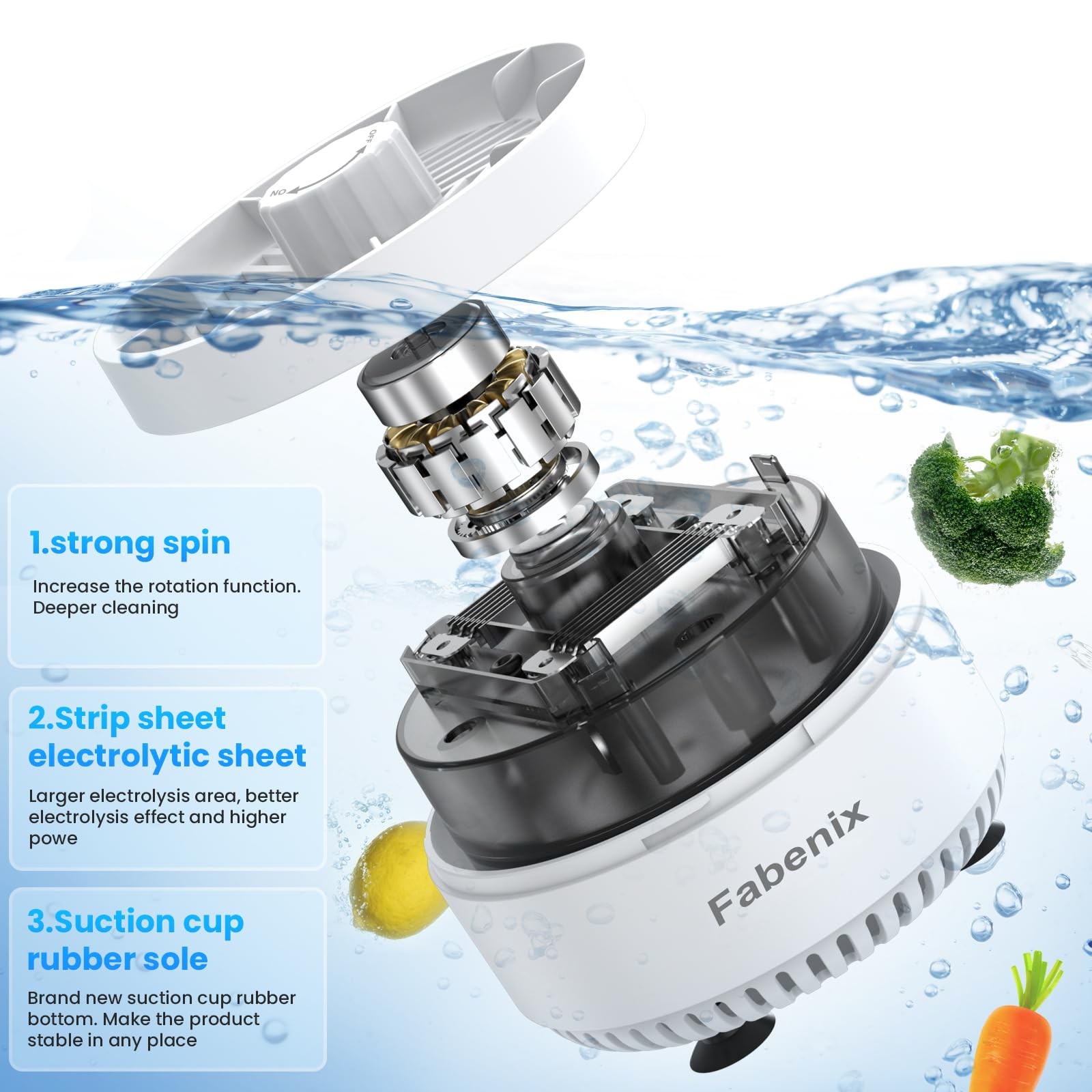 Fruit and Vegetable Washing Machine. Rotatable Fruit and Vegetable Purifier. …