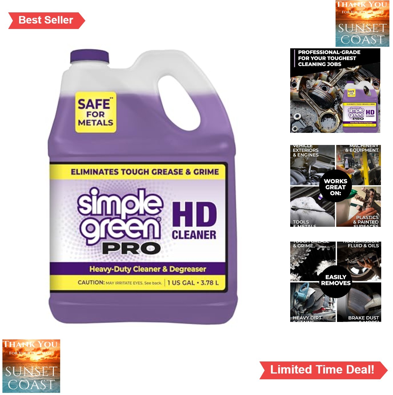 Heavy Duty Cleaner Concentrate 1 Gallon Degreaser Multi Purpose