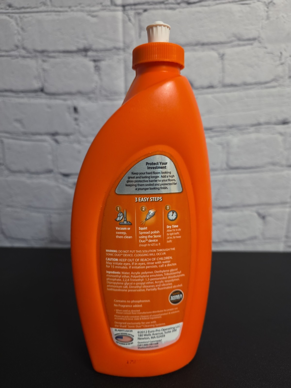 Shark Wood & Hard Floor Polish 28 Oz High Gloss Restores & Protects- New- Sealed