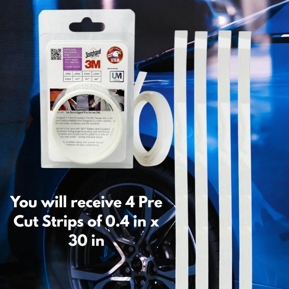 3M Door Edge Paint Protection Film 8mil Precut Strips for Cars SUVs