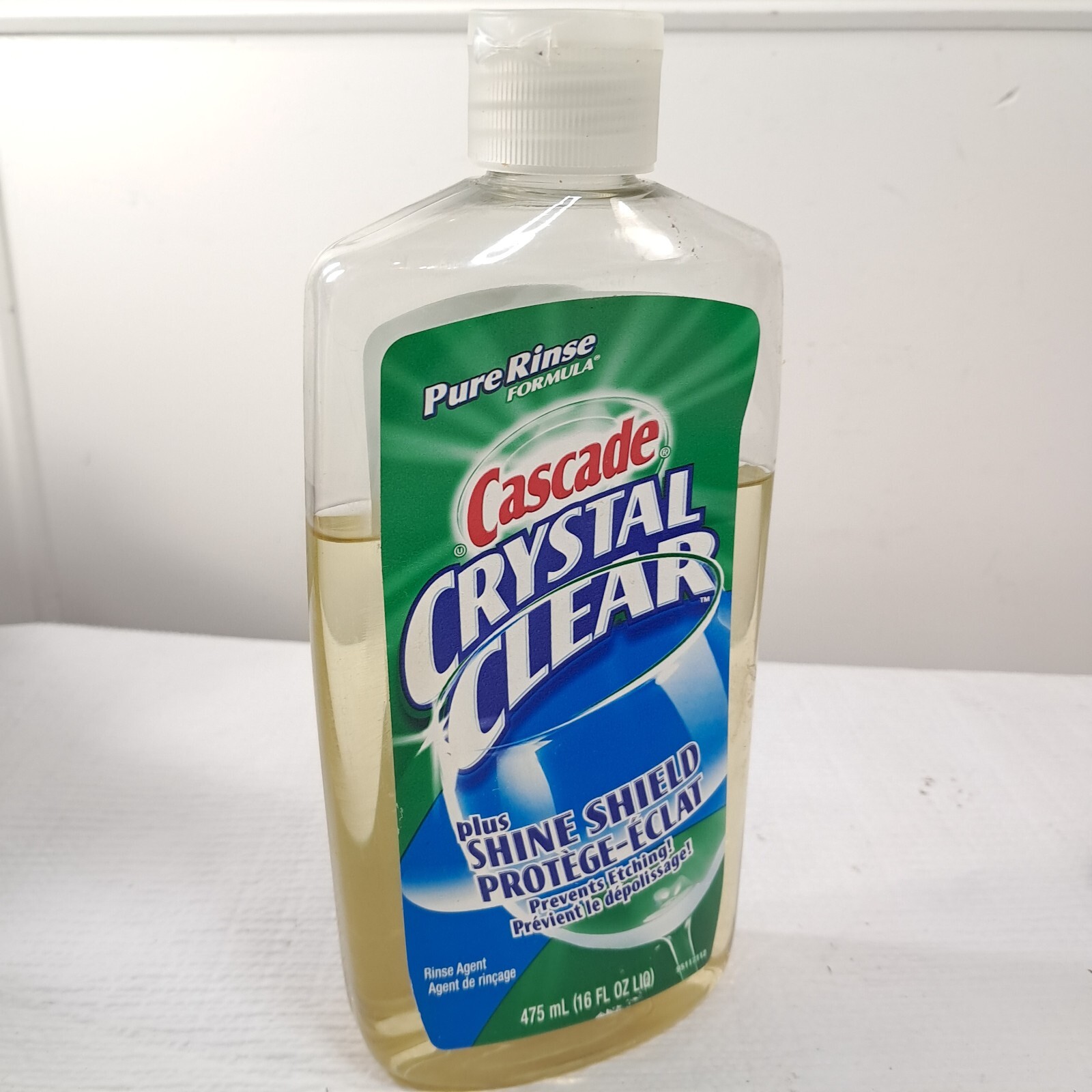 Cascade Crystal Clear Pure Rinse Formula plus Shine shield dishwasher aid 2003